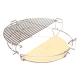 Half Moon Stainless Grill Grate, 18 Inch - Aura Outdoor Products The Best Kamado Grills and Kamado Accessories. Ceramic Grill