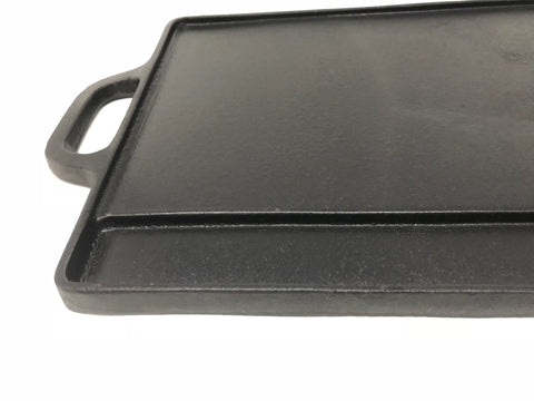 Cast Iron Reversible Rectangle Griddle – Aura Outdoor Products